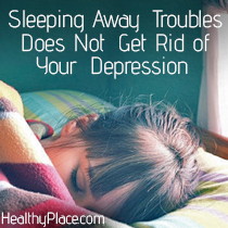 النوم بعيدا المشاكل لا تتخلص من الاكتئاب الخاص بك