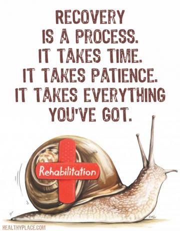 اقتباس الإدمان - الانتعاش هو عملية. تأخذ وقت. يستغرق الصبر. يستغرق كل ما لديك.