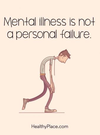 اقتباس على الصحة العقلية - المرض العقلي ليس فشل شخصي.