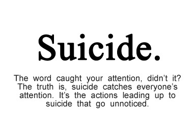 ويعتقد أن الانتحار والأنانية يسيران جنبا إلى جنب. لكن المرض العقلي يقع على الناس ، مما يجعلهم يعتقدون أن الانتحار هو أحد الخيارات. الانتحار ليس أنانيا. اقرا هذا.