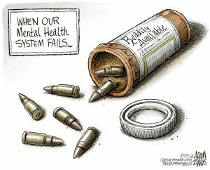 في حين أن مرتكبي أعمال العنف بالأسلحة قد يكونون على ما يرام عقلياً ، فإن هذا لا يعني أن لديهم مرض عقلي يمكن تشخيصه. لماذا التمييز مهم؟ اقرا هذا.