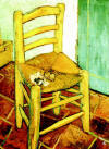 لوحة فان جوخ للكرسي والأنبوب